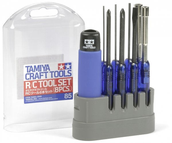 Tamiya 74085 RC-Werkzeugset 8tlg. Blau